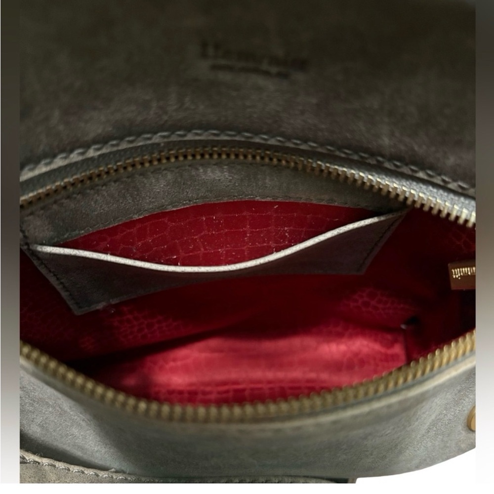 Hammit "Tony" Small Pewter Crossbody - gold brushed accents - Picture 6 of 10